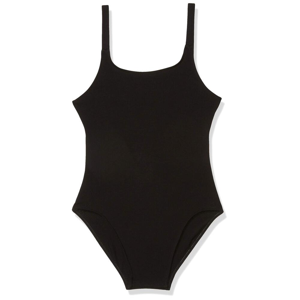 Flo Active Girl's Double Cross Jazz Leotard (Big Kids) Black 16 (16 Big Kids)